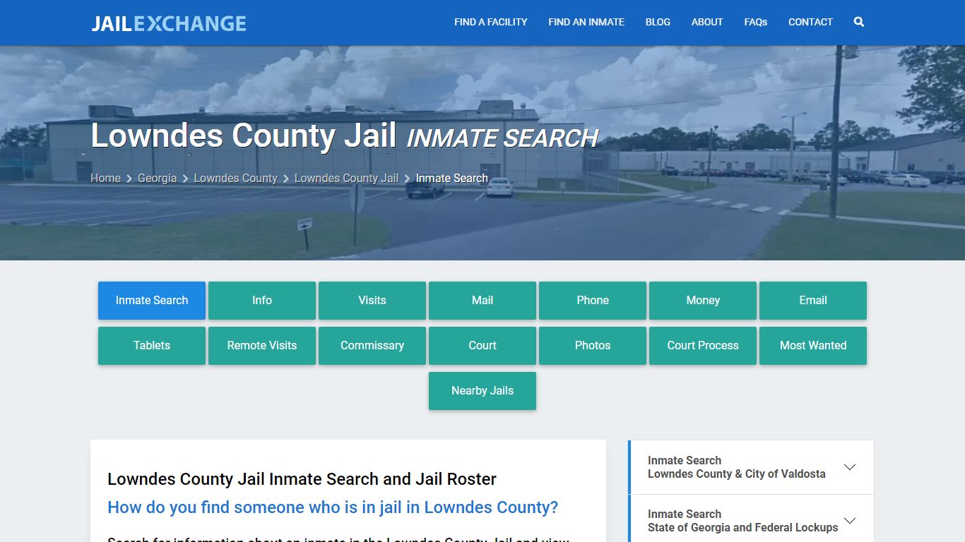 Inmate Search: Roster & Mugshots - Lowndes County Jail, GA - Jail Exchange